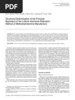 Structural Determination of The Principal Byproduct of The Lithium-Ammonia Reduction Method of Methamphetamine Manufacture