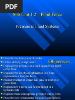 Sub Unit 1.2 - Fluid Force