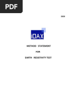 Method Statement FOR Earth Resistivity Test