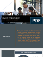 Product Decision - Marketing Management