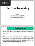 CHE 111 - Lecture 15 Electrochemistry PDF