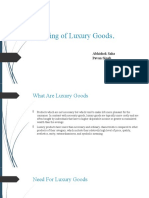 Marketing of Luxury Goods