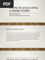 Steps To Analyzing A Short Story