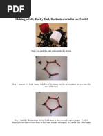 Making A C60, Bucky Ball, Buckminsterfullerene Model