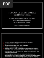 Funcion de La Enfermera Instrumentista