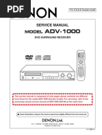 Denon Adv 1000 Usa Canada Service Manual PDF