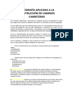 Topografía Aplicada en Caminos