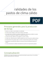 Unidad 1. Generalidades de Los Pastos de Clima Cálido