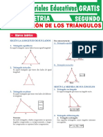 Clasificación de Los Triángulos para Segundo Grado de Secundaria