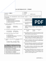 Hoja de Trabajo #4. Sobre El Atomo