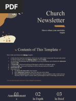 Church Newsletter by Slidesgo