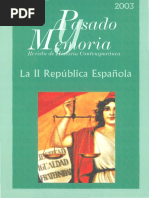 Pasado y Memoria Revista de Historia Contemporanea Num 2 La II Republica Espanola Cultura Politica y Actitudes Ciudadanas 785166 PDF