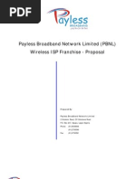 Payless Broadband Network Limited PBNL Wireless ISP Franchise Proposal Prepared