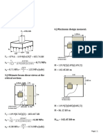 4.) Maximum Design Moment:: U 2 Critical Section For Beam Shear