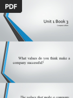 Unit 1 Book 3: Company Culture