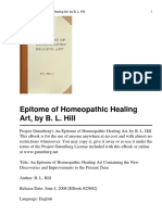 Homoeopathic Art of Healing