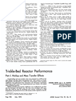 Trickle Bed Reactor Performance