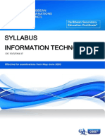 CSEC Information Technology Syllabus With Specimen Papers 2020 PDF