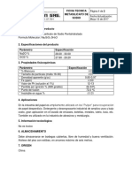 Ficha Tecnica Metasilicato de Sodio Pentahidratado PDF