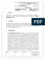 PRG-SST-019 Programa de Mantenimiento Preventivo y Correctivo