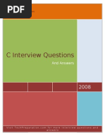 C Interview Questions - TechPreparation