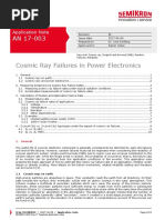 Cosmic Ray Failures in Power Electronics: Application Note