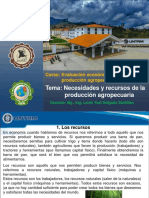 Clase 2 Necesidades y Recursos de La Producción Agropecuaria