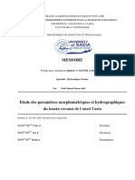 Etude Des Parametres Morphometriques Et Hydrographiques Du Bassin Versant de L Oued Taria (Nord-Ouest Algerien) PDF