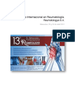 MEMORIAS 13 Simposio Internacional Reumatologya SA Abril de 