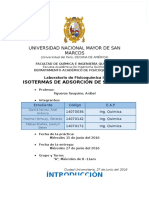 Isotermas de Adsorcion Informe