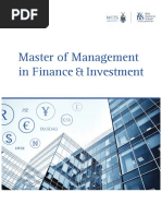 Master of Management in Finance & Investment: Nasdaq