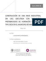 PINTO - Construcción de Nave Industrial Sin Uso Ejecutada Con Elementos Prefabricados de Hormigón PDF