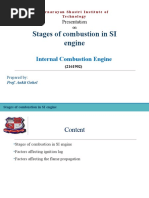 Stages of Combustion SI