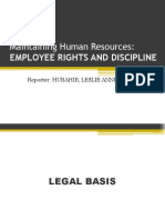 Employee Rights and Discipline