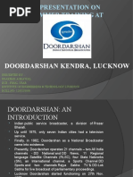 A Presentation On Summer Training At: Doordarshan Kendra, Lucknow