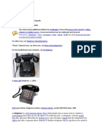 Telephone: Jump To Navigation Jump To Search Improve This Article Adding Citations To Reliable Sources