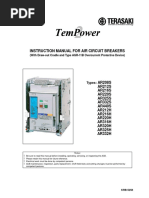 Instruction Manual For Air Circuit Breakers: (With Draw-Out Cradle and Type AGR-11B Overcurrent Protective Device)