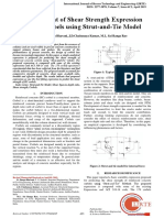 Development of Shear Strength Expression For RC Corbels Using Strut-and-Tie Model