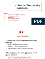 Chapter 2 - History of Programming Languages