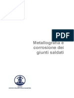 Metallografia e Corrosione Dei Giunti Saldati