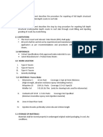 Method Statement For Concrete Slab Crack Repairs