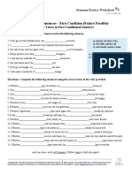 Conditional Sentences - First Condition (Future Possible)