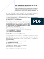 Practica Calificada de Formulacion y Evaluacion de Proyectos I