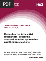 Designing The Article 6.4 Mechanism: Assessing Selected Baseline Approaches and Their Implications