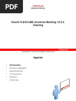 Oracle FLEXCUBE Universal Banking 12.0.3: Clearing