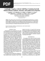 Balashova TV - Lanthanide Complexes With The Schiff Base Containing Sterically Hindered Phenol Synthesis Structure and Luminescence Properties - 2017