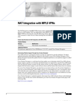 NAT Integration With MPLS VPNs