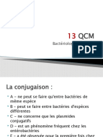 13 QCM Bacteriologie General