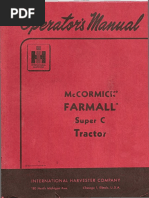 Farmall Super C Manual