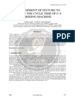 Development of Fixture To Reduce The Cycle Time of C 8 Griding Machine